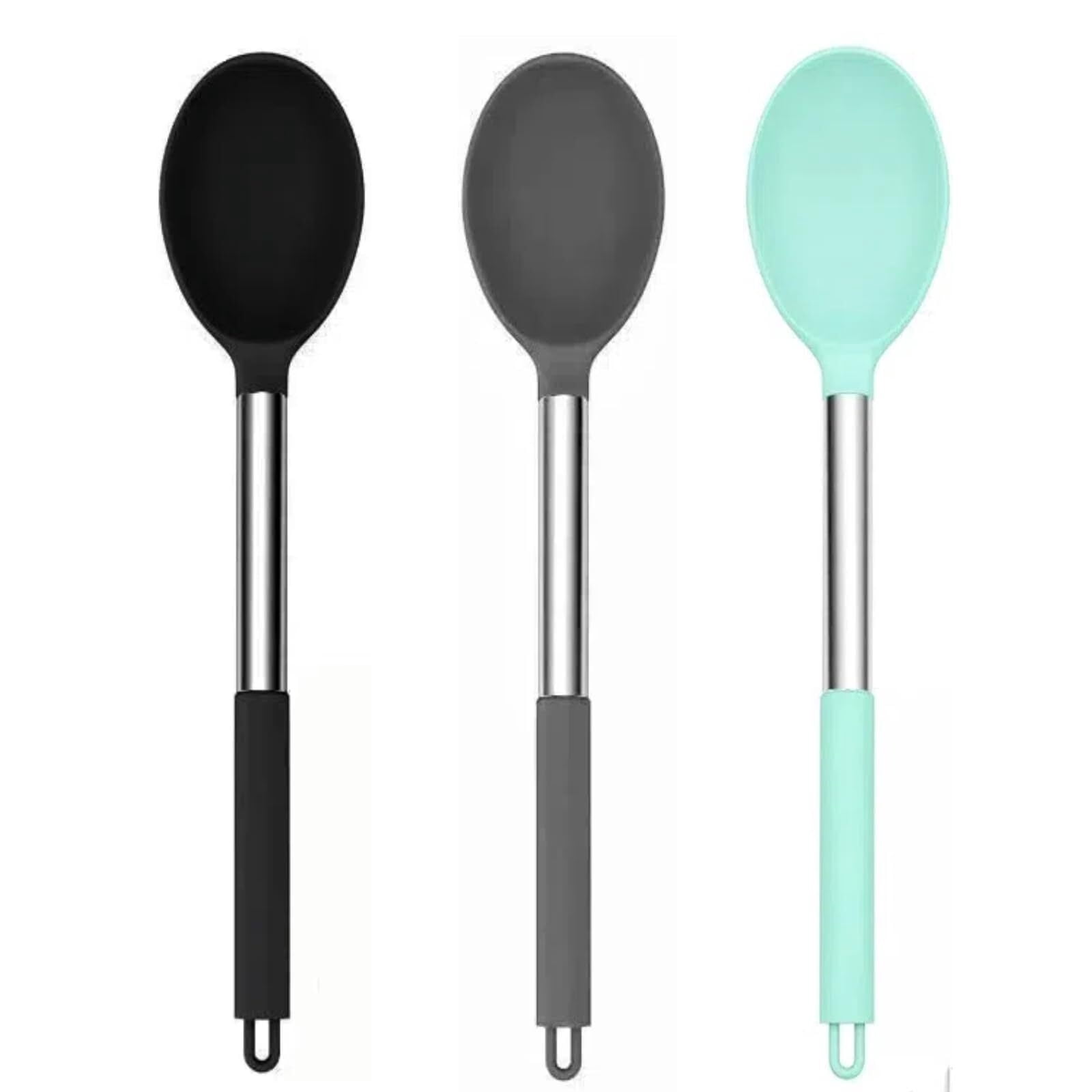 Silicone Solid Cooking Spoon Set (13.2