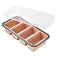 thumbnail image 1 of Silicone Soup Freezer Molds For Food 1/2 Cup Freezer Trays With Lid For Meal Prep Frozen Soup Sauce Broth Large Ice Cube Tray Kitchen Storage Souper Cubes 1/2 Cup Pink 12*6*2.4 In, 1 of 9