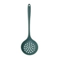 thumbnail image 1 of Silicone Soup Ladle Spoon,Silicone Nonstick Large Skimmer Slotted Spoons,Kitchen Ladle Strainer Spoons Heat Resistant Cooking Utensil,for Cooking Stirring Serving Draining Frying(Green), 1 of 9