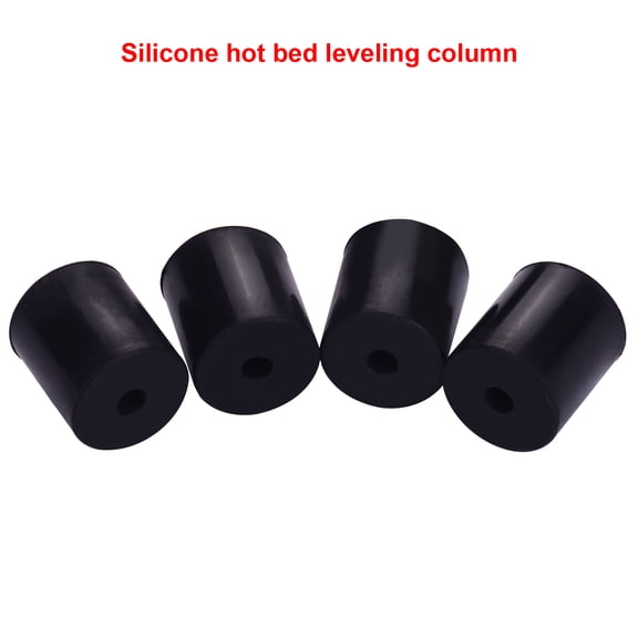 Silicone  Spacer,3d Printer Silicone Bed Silica Temperature Resistant Compatible Bed Silica Column Resistant Compatible With 4pcs Silicone Bed Silicone Column 18mm Temperature Resistant
