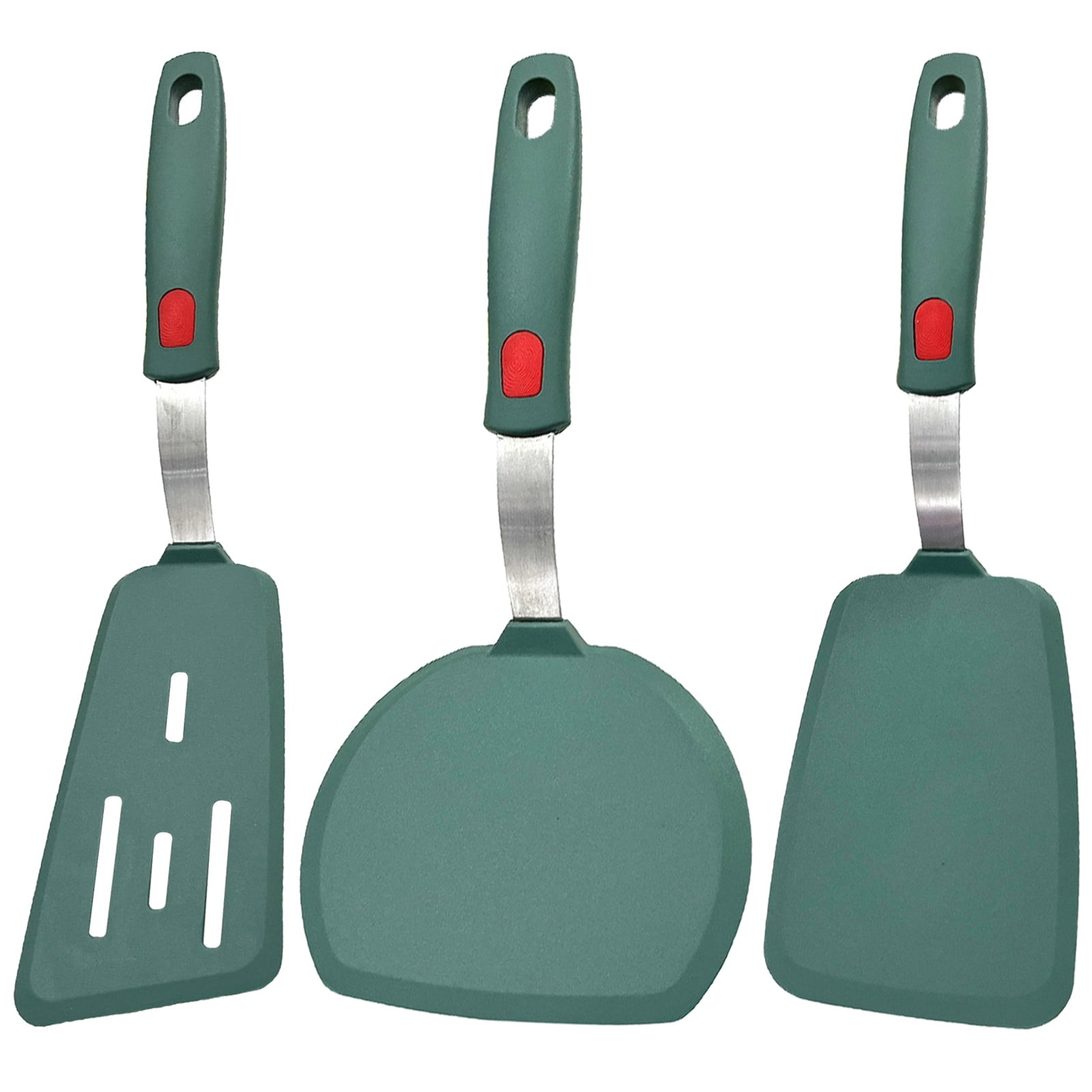 Silicone Spatula, 3 Flexible Spatulas for NonStick Pans, Frying