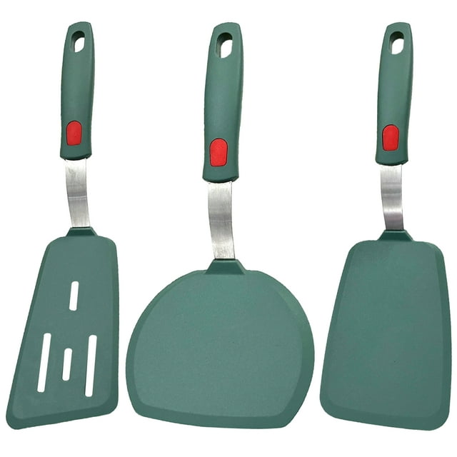 Silicone Spatula, 3 Flexible Spatulas for NonStick Pans, Frying