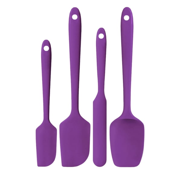 Silicone Spatula 4-Piece One Silicone Kitchenware Large Small and Medium Cake Buttercream Spatula Set