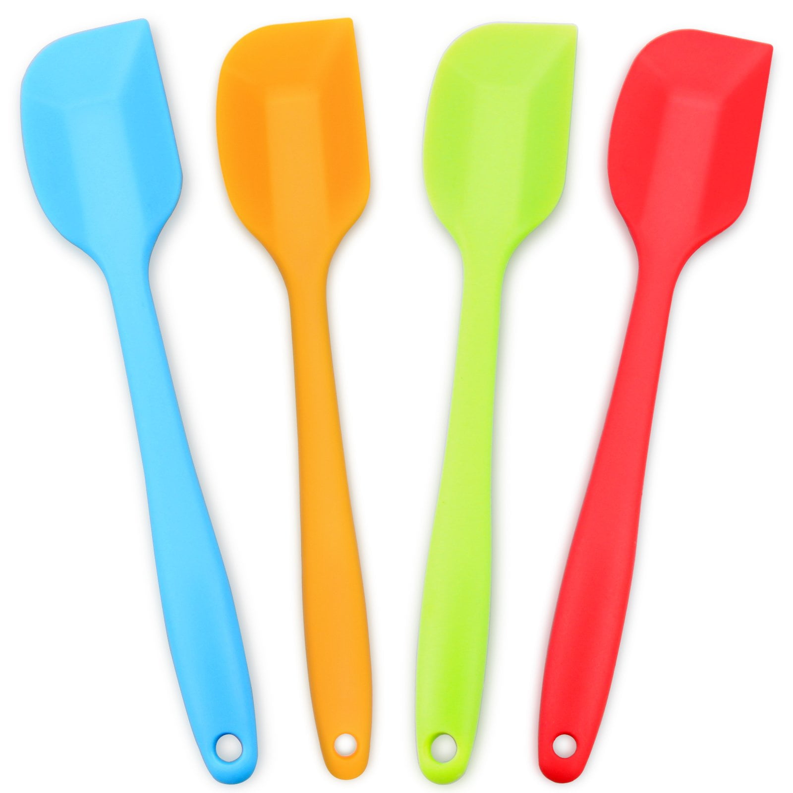 Silicone Spatula 4-Piece Set, Heat-Resistant Spatulas, Non-Stick Rubber ...