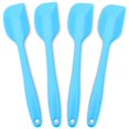 thumbnail image 1 of Silicone Spatula 4-piece Set, Heat-Resistant Non-stick Rubber Spatulas with Stainless Steel Core, Blue, 1 of 5
