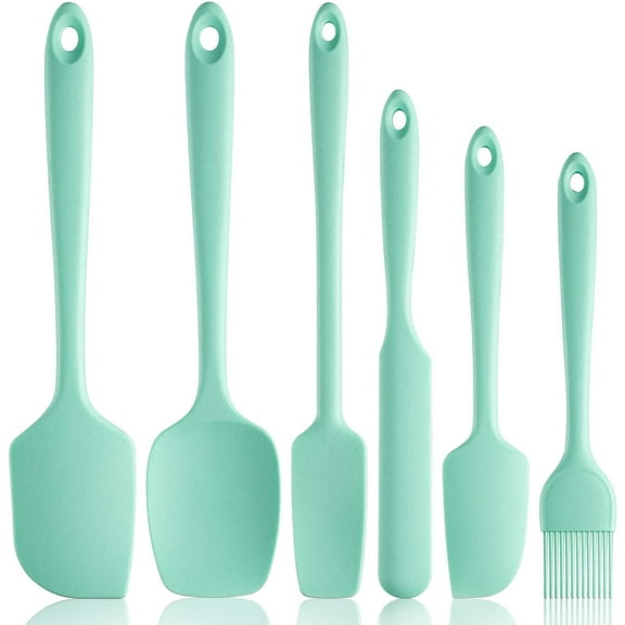 Silicone Spatula,480ºF Heat Resistant Silicone Spatula Set,BPA-Free,Professional for Nonstick Cookware,Special for Cooking,Baking,Mixing (Aqua Sky)
