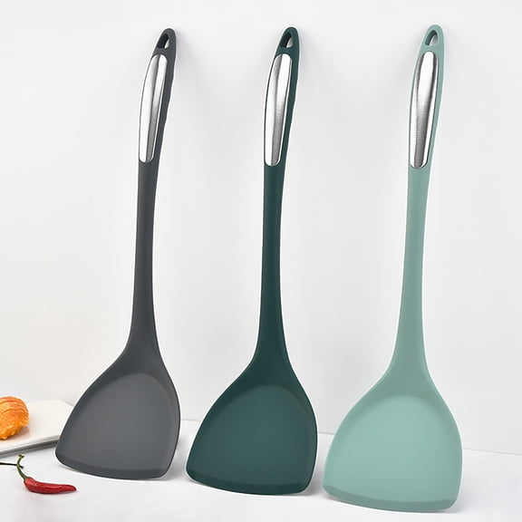 Silicone Spatula For Non Stick Cookware Flexible Heat Turner For Griddle Eggs Burgers Kitchen