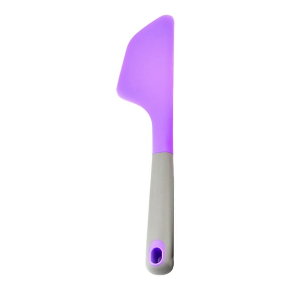Silicone Spatula,Heat Resistant Rubber Spoon Spatula with Seamless One Piece Design, Non-Stick Spoonula, Flexible Scrapers Baking Mixing Tool,Food Grade Silicone Rubber Spatula for Baking(Purple)