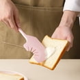 thumbnail image 1 of Silicone Spatula, Heat-Resistant Seamless Baking Tool with Notched Blade, Non-Slip Grip for Mixing and Spreading Cream, Easy Clean Food Grade Kitchen Utensil, 11.61x2.64in, 1 of 8