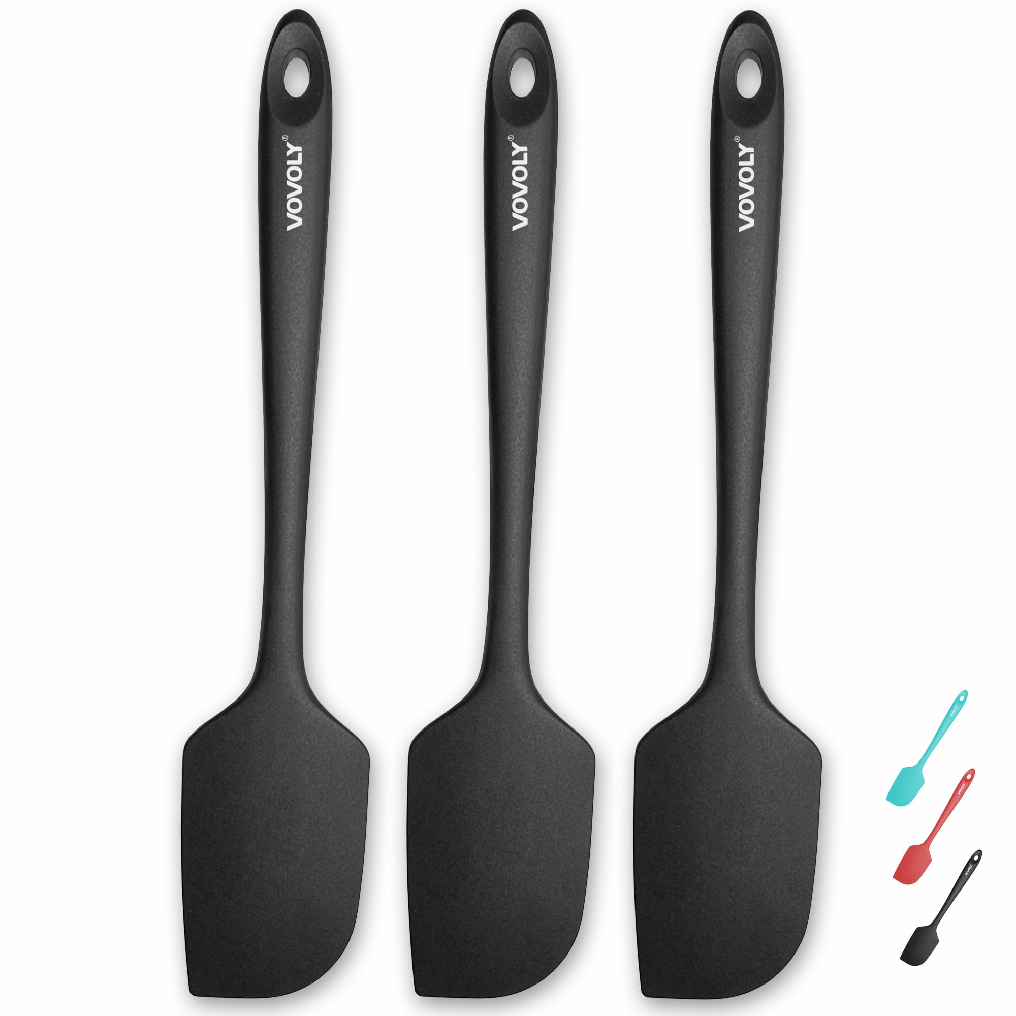 Silicone Spatula For Kitchen, 600°F Heat Resistant Spatulas For Baking ...