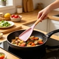 thumbnail image 1 of Silicone Spatula Kitchen Turner, Multicolor Silica Gel Head With Wooden Handle, Heat Resistant Nonstick Cooking and Baking Utensil for Flipping, Scraping and Mixing, 1 of 5