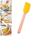 thumbnail image 1 of Silicone Spatula,One Piece Design Heat Resistant Silicone Spatulas with Wooden Handle,10.8 Inch Wooden Handle Durable Silicone Spatula Utensil,Wooden Handle Flexible Silicone Mixing Scraper, 1 of 4