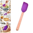 thumbnail image 1 of Silicone Spatula,One Piece Design Heat Resistant Silicone Spatulas with Wooden Handle,10.8 Inch Wooden Handle Durable Silicone Spatula Utensil,Wooden Handle Flexible Silicone Mixing Scraper, 1 of 4