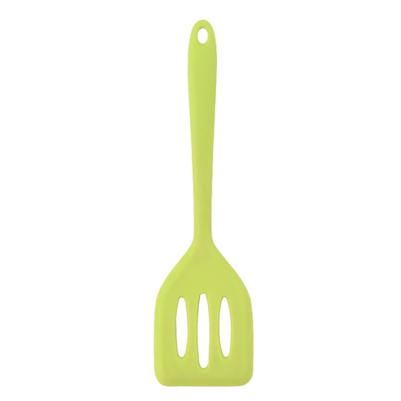 Silicone Spatula – One-Piece Small Slotted Turner For Cooking, Steak Frying, Omelette, Kitchen – Green