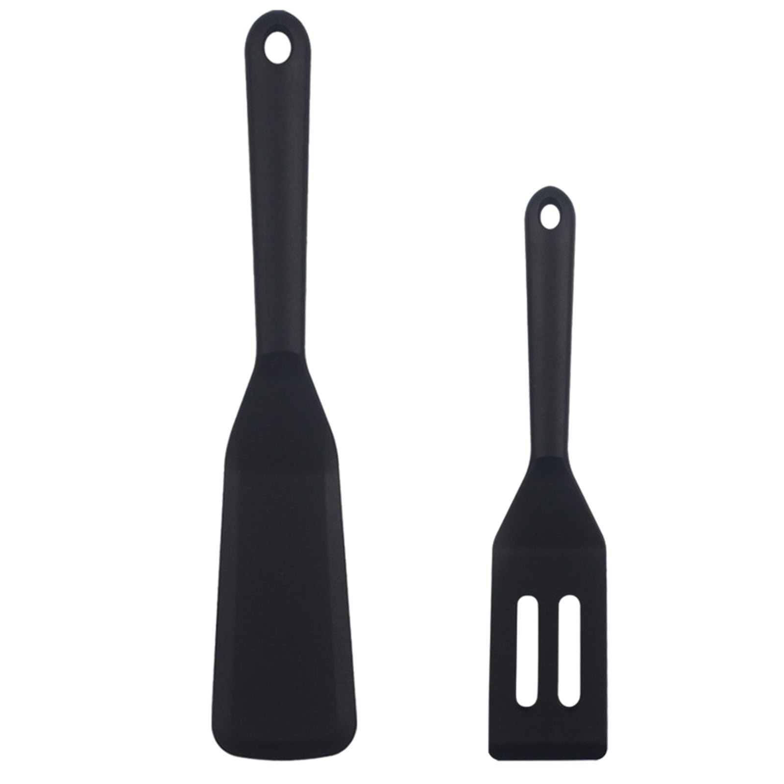 Silicone Spatula Set, 2 Piece Solid and Slotted Turners, Non Stick ...