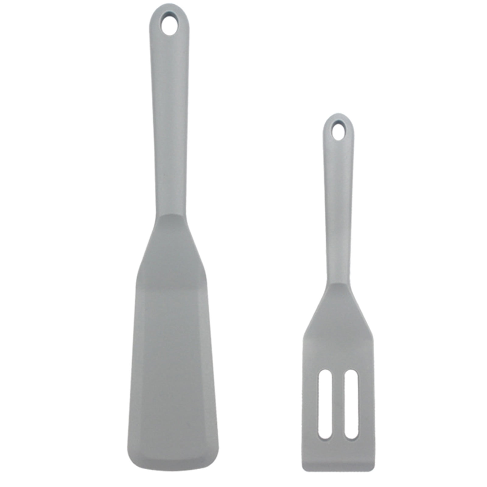 Silicone Spatula Set, 2 Piece Solid and Slotted Turners, Non Stick ...
