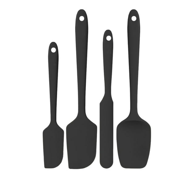 Silicone Spatula Set - 4-piece Heat-resistant Kitchenware, Flexible Baking Tools, Non-scratch Cookware Protection, Ergonomic Handle for Easy Use