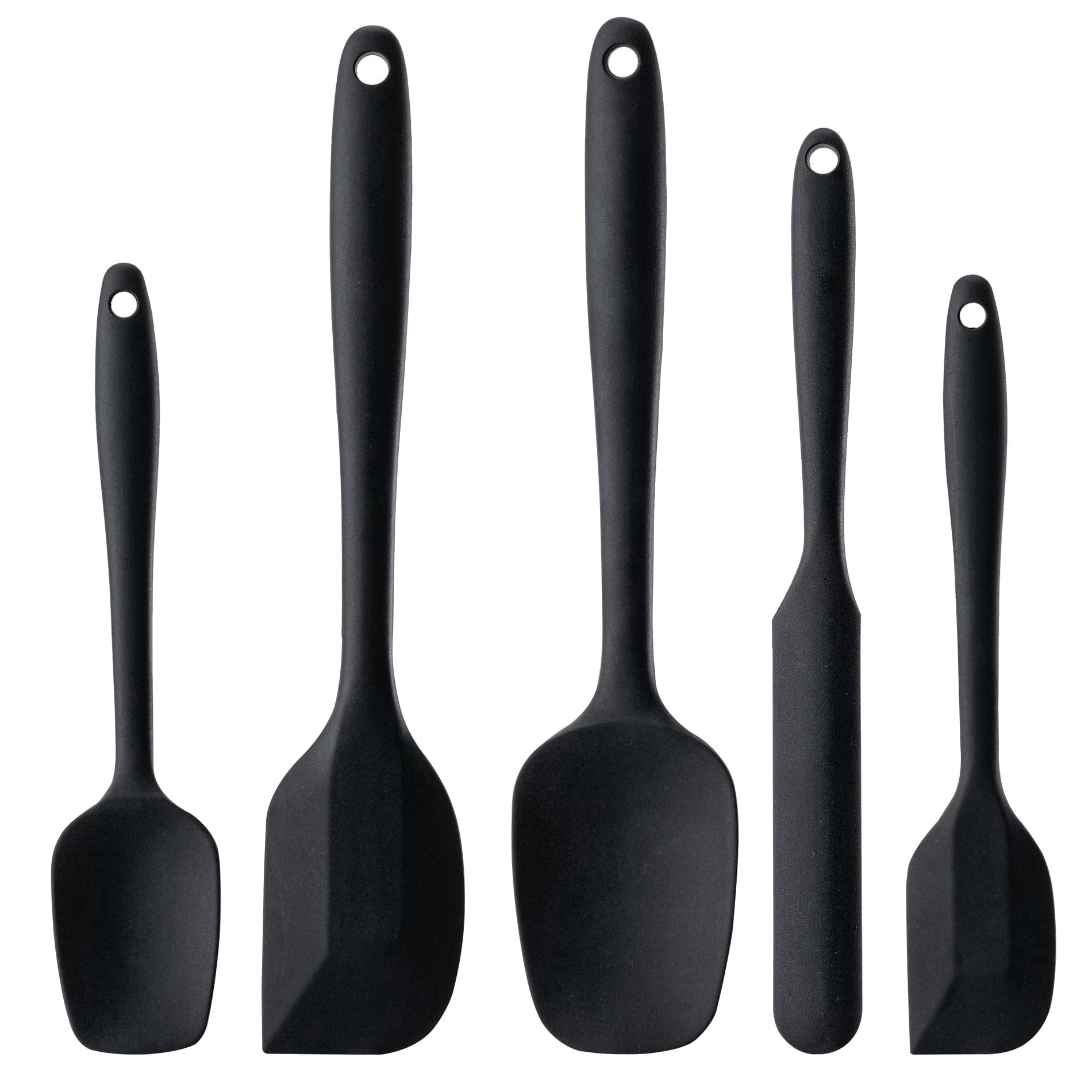 Silicone Spatula Set 5 Piece Food Grade Rubber Spatulas for Baking ...