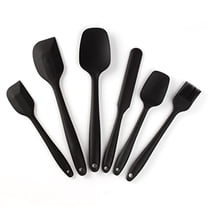 Silicone Spatula Set 6-Piece Silicone Spatula Set Nonstick Cookware Safe Cooking and Baking Kitchen Utensils Scraping,Cooking and Serving