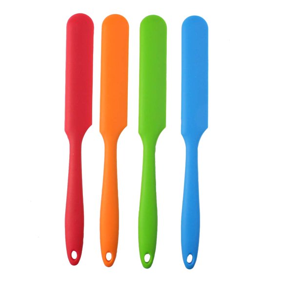 Silicone Spatula Set,Heat Resistant Cake Cream Mixing Batter Scraper Non-Stick Baking Cooking Tool