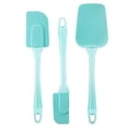 thumbnail image 1 of Silicone Spatula Set of 3 - Flexible Rubber Spatula, Spoonula, and Mini Scraper - Kitchen Baking Tools for Nonstick Cookware, 1 of 7