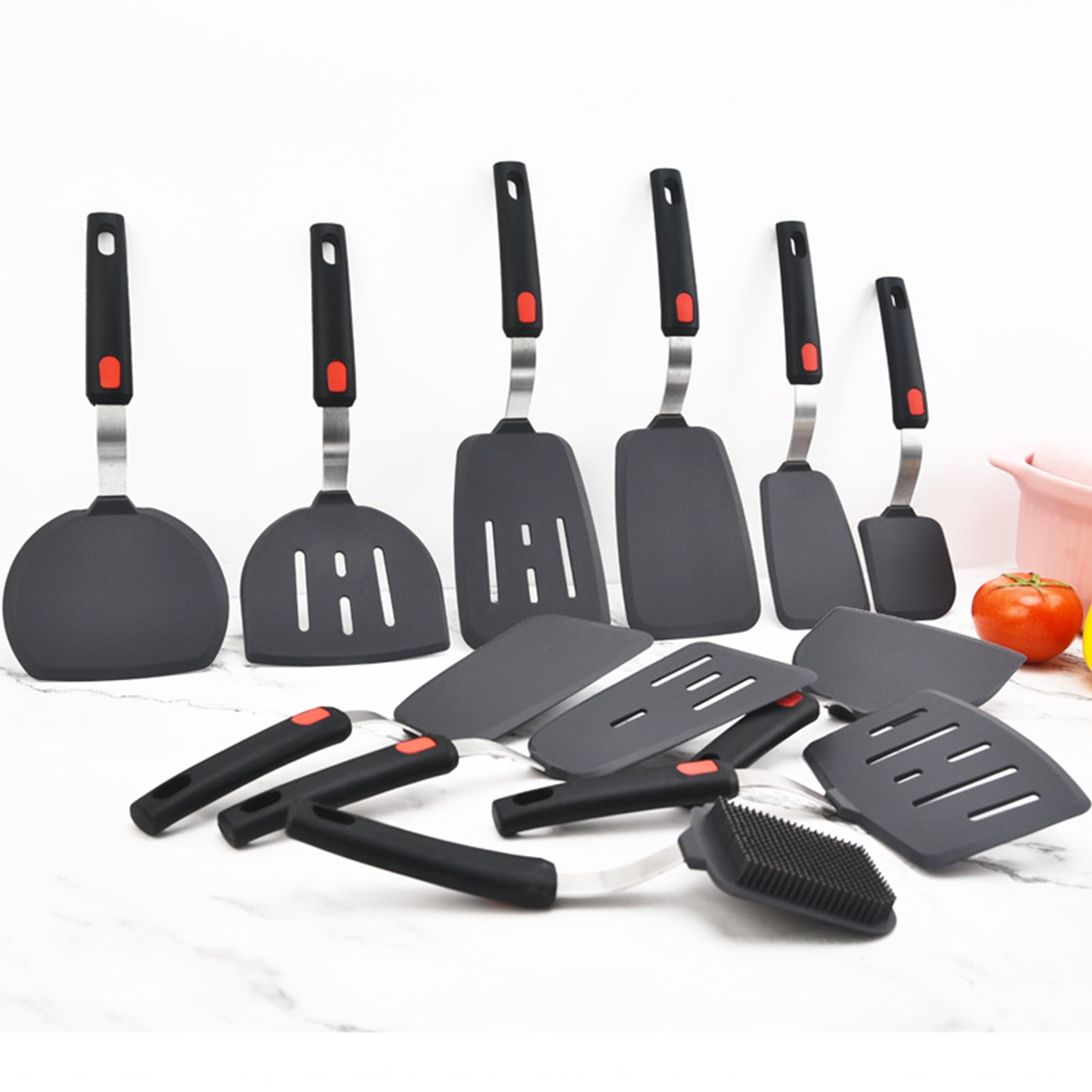 Silicone Spatula Turner, Heat Resistant Kitchen Spatulas for Nonstick