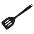 thumbnail image 1 of Silicone Spatula Turner, Heat Resistant Slotted Spatula, Non Stick Slotted Kitchen Spatula, BPA Free Kitchen Utensil for Fish, Eggs, Pancakes and More (8.1 IN, Black), 1 of 3