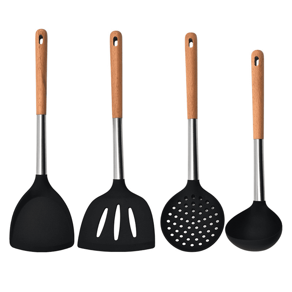 Jeexi Silicone Spatula Set, 2 Flexible Turners for Non-Stick Cookware, Heat  Resistant Kitchen Spatulas Pack, Cooking, Frying and Flipping Utensils Non