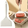 thumbnail image 1 of Silicone Spatula, Wide Pancakes Spatula Turner for Eggs, 10.2Ã4.72 in, Nonstick Cookware, Omelette Spatulas, Heat-Resistant Kitchen Flipper Spatulas for Cooking, Flexible Kitchen Scraper,White, 1 of 6