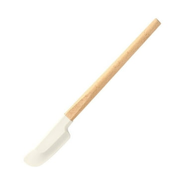 Silicone Spatula Wooden Handle Heat Resistant Food Grade BPA Free Dishwasher Safe Baking Non-scratch Flexible Scraper Baking Spatula Kitchen Gadgets