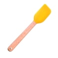 thumbnail image 1 of Silicone Spatula with Wooden Handle, Heat Resistant Kitchen Baking Turner, Nonstick Scraper for Mixing, Cooking, Cake Decorating, Batter, Food Preparation(Style F), 1 of 5