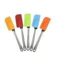 thumbnail image 1 of Silicone Spatulas, 7.7 inch Small Rubber Spatula Seamless One Piece Design Heat Resistant Non-Stick Flexible Scrapers Baking Mixing Tool for Baking, Cooking, and Mixing(Orange,7.68x1.38"), 1 of 6