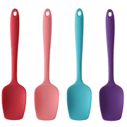 Silicone Spatulas, Rubber Spoon Spatula Heat Resistant One Piece Design Seamless Non-Stick Spoonulas