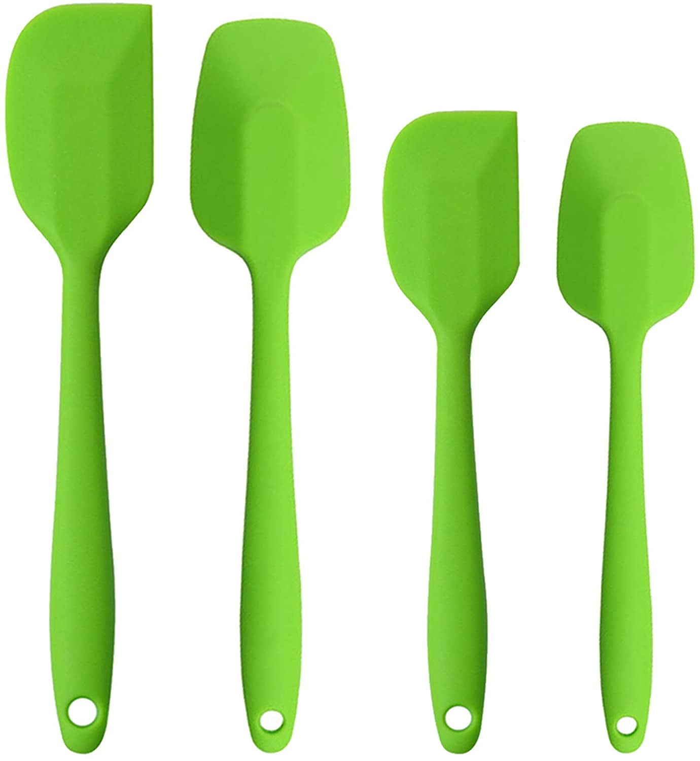 Silicone Spatulas Set, Rubber Spoon Spatula Heat Resistant Spoonula One ...