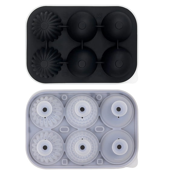 Silicone Sphere Ice Cube Mold,Round Ball Ice Maker for Cocktails Whiskey