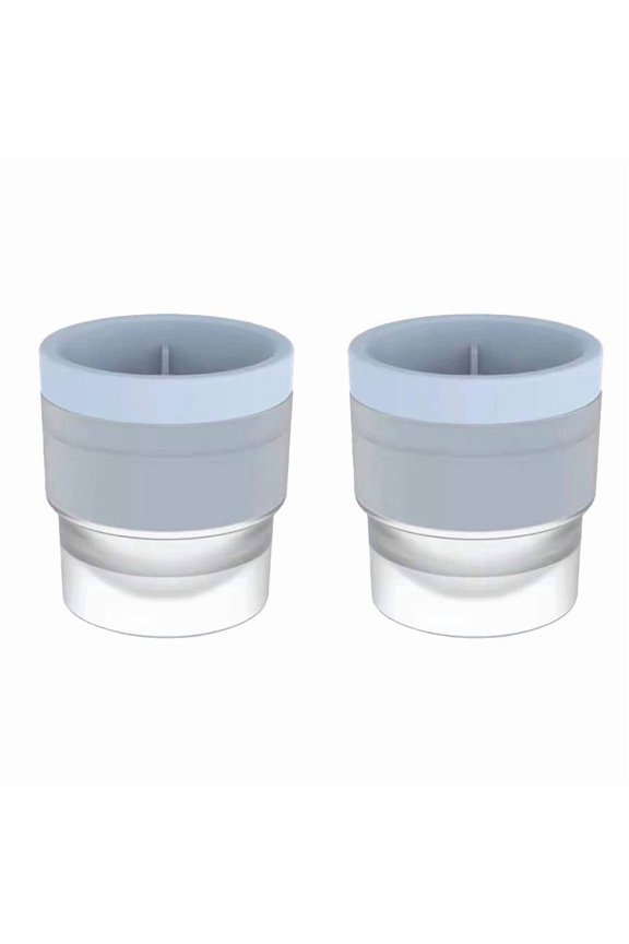 Silicone Sphere Ice Mold Maker, Stackable Easy Release Circle Ice Cube Mold with Lids, 2.4" Spherical Ice Makers with Lids for , Cocktails, Bourbon, and Drinks