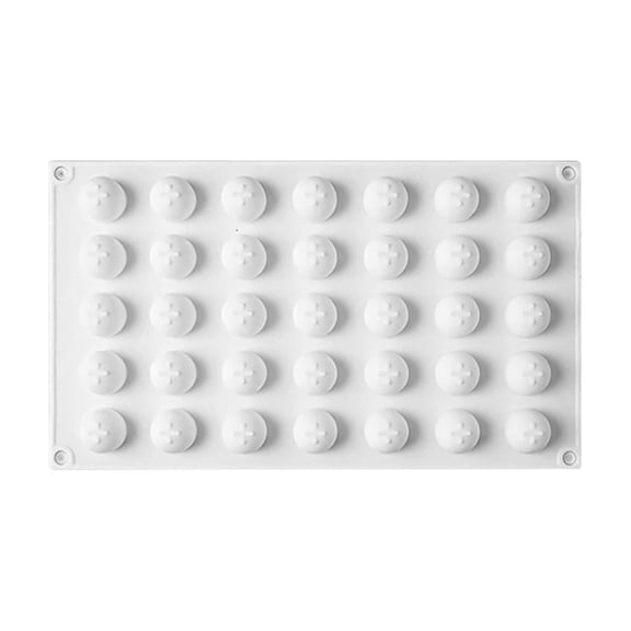 Silicone Sphere Mold with 35 Cavities, Non Stick Baking Tray for Cake Pops Chocolates And Truffles, Flexible Oven And Freezer Safe, A Mold
