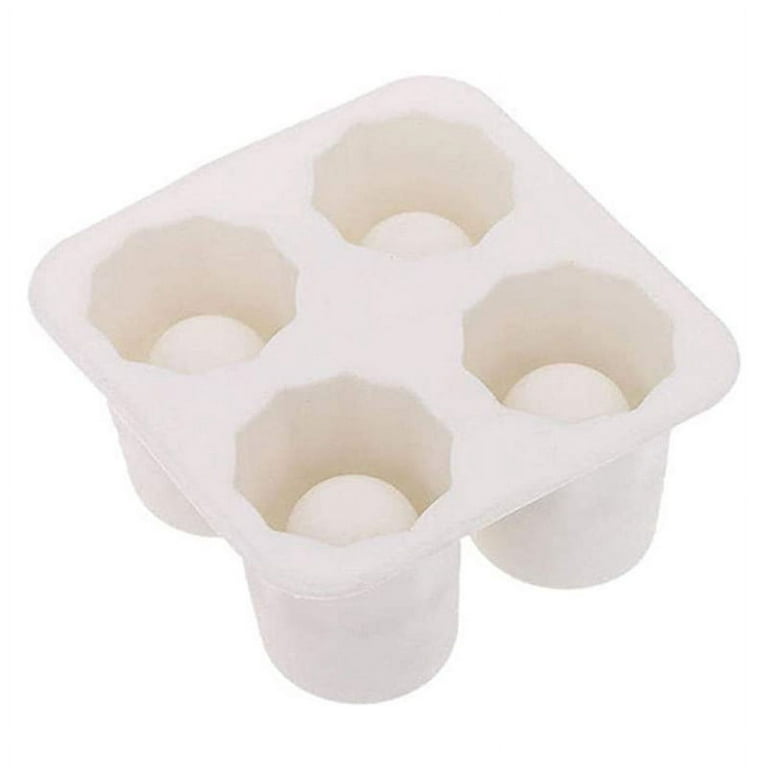 Sohindel Silicone Sphere Whiskey Ice Ball Maker Lids &Ice Cube Molds for Cocktails & Bourbon - Reusable & BPA Free - Black