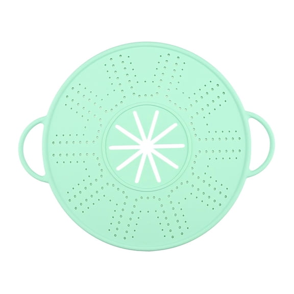 Silicone Spill Stopper Lid Heat Resistant Oil Splash Guard Round Multipurpose Mat for Kitchen Use