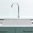 thumbnail image 1 of Cozival Kitchen Splash Guard, Silicone Kitchen Splash Guard - Flexible Water Baffle Board for Sink, Prevents Countertop Splashes While Washing Dishes, Sink Water Baffle, White, 1 of 8