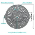 Silicone Splatter Screen for 10, 11, and 12 Inch Frying Pan Foldable