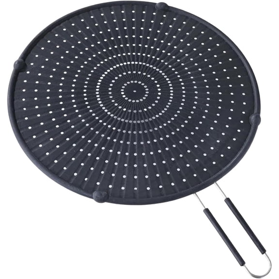 Silicone Splatter Screen for Frying Pan: Heat-Resistant Grease Splatter Guard for Frying, 12.6" Multi-Use Oil Splatter Guards for Everyday Cooking, Dishwasher Safe