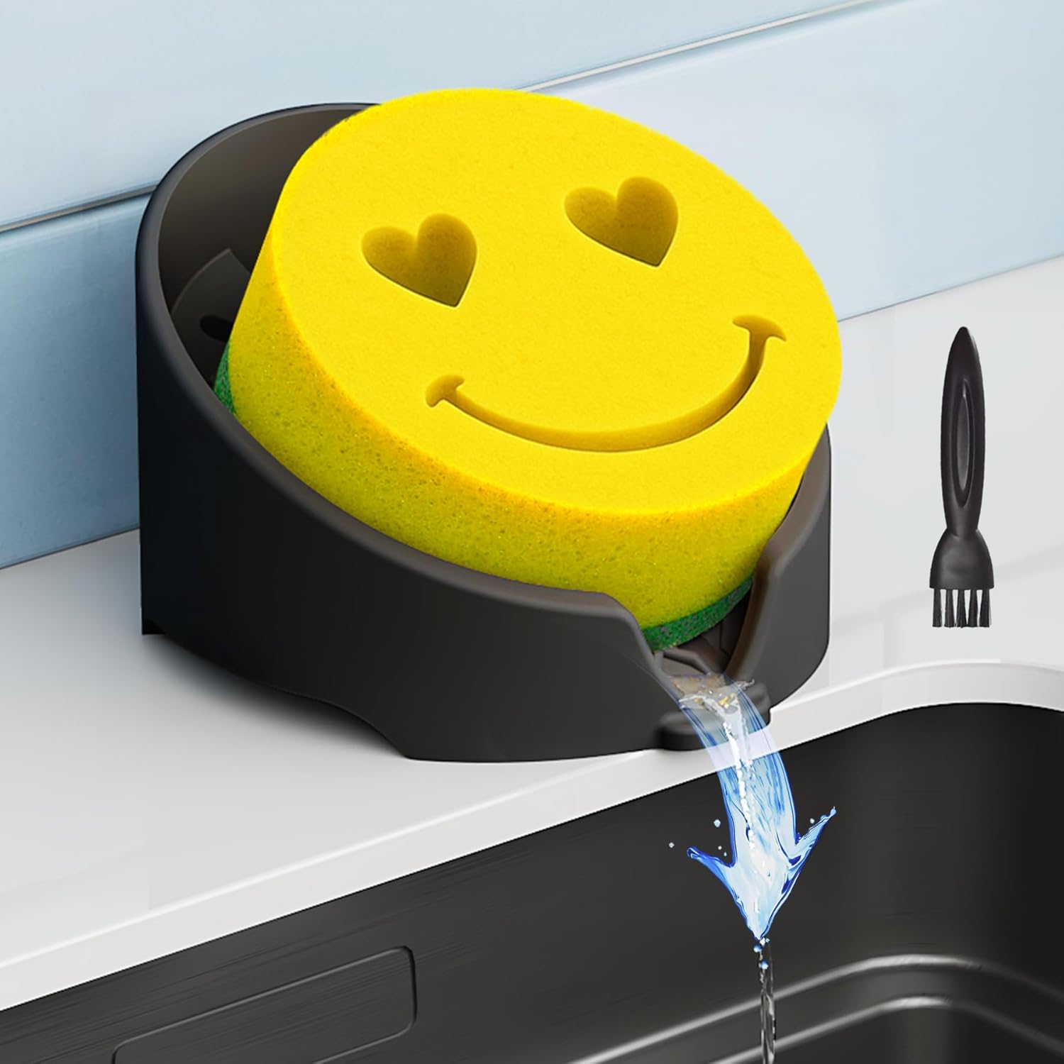 Silicone Sponge Holder Compatible with Scrub Daddy Mommy Sponges for ...