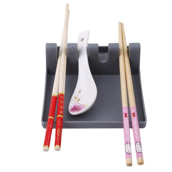 Silicone Spoon Rest Multifunction Kitchen Utensil Organizer Spatula Ladle Spoon Holder