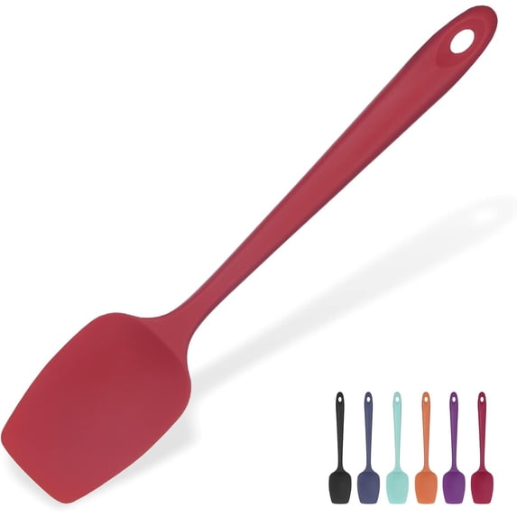 Silicone Spoon Spatula, 600°F Heat Resistant Scoop Spoonula, 11.38