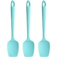 thumbnail image 1 of Silicone Spoon Spatula Set, Food Grade BPA Free, Heat Resistant Up To 600℉, Baking Cooking Mixing Kitchen Utensils Set of 3(Teal), 1 of 6