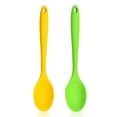 thumbnail image 1 of Silicone Spoons, Heat Resistant Silicone Basting Spoons, Non-Stick Serving Spoon for Mixing, Buttering, 1 of 6
