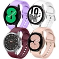 thumbnail image 1 of Silicone Sport Replacement Watch Band for Samsung Galaxy Watch 5/Watch 5 Pro,20mm Soft Adjustable Strap for Galaxy Watch 4/Galaxy Watch 4 Classic Women Men, 1 of 6