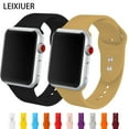 thumbnail image 1 of Silicone Sport Strap for Apple Watch bands 40mm 44mm 45mm 41mm 38mm 42mm,Stretchy Silicone Replacement Wristband Bracelet iWatch Bands,Apple Watch Strap Accessories for Series7 6 SE 5 4 3 2 1, 1 of 8