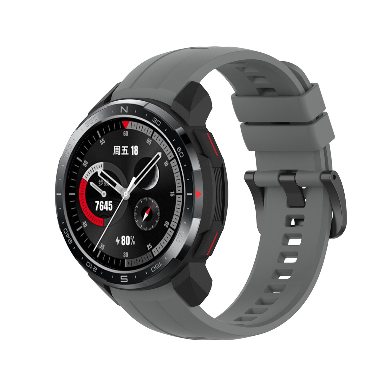 Silicone Sport Watch Strap Secure Adjustable Design Universal Fit Smart ...